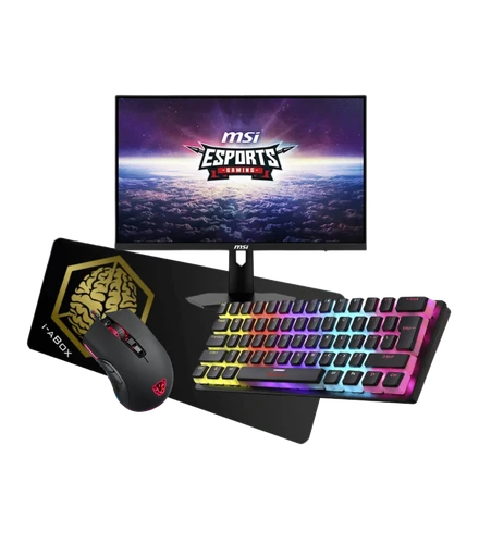 Gaming Gear Combo 1 (24" FHD Gaming Monitor, XtrikeMe Gk985p, Motospeed V70, XXL Mousepad)