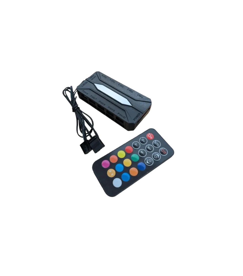 10 Fan & ARGB Controller with remote control