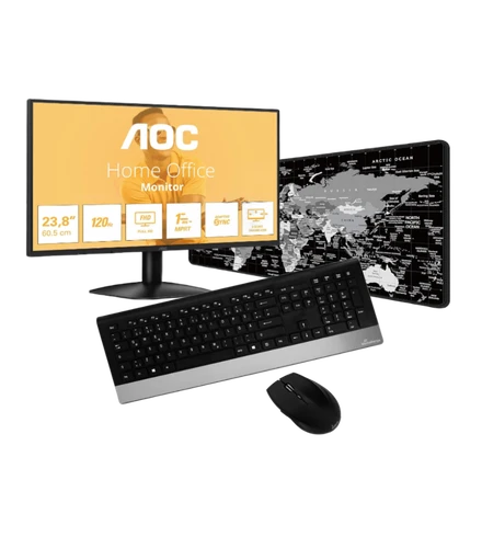 Standard Gear Combo (24" FHD Montor, Keyboard & mouse wireless, Mousepad)