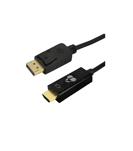 Powertech Καλώδιο DisplayPort σε HDMI 2m Μαύρο