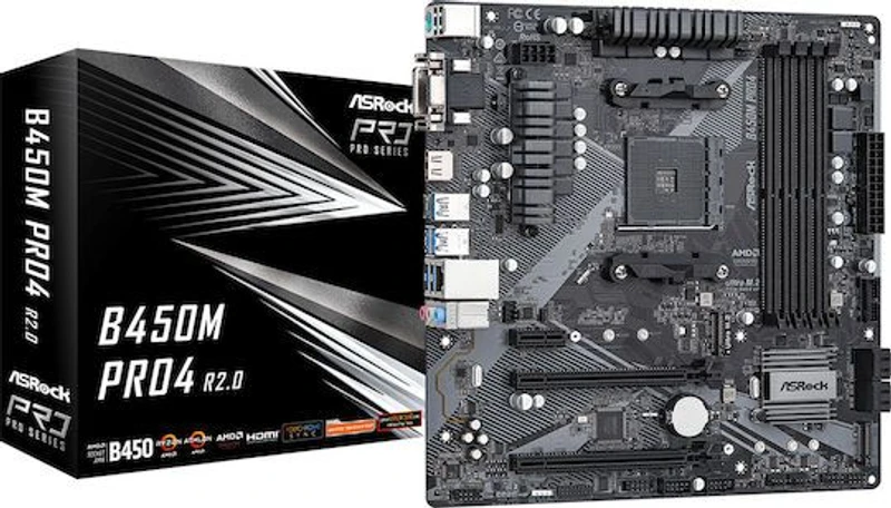 ASRock B450M-Pro4 rev. 2.0 Motherboard Micro ATX